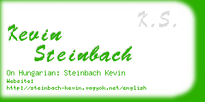 kevin steinbach business card